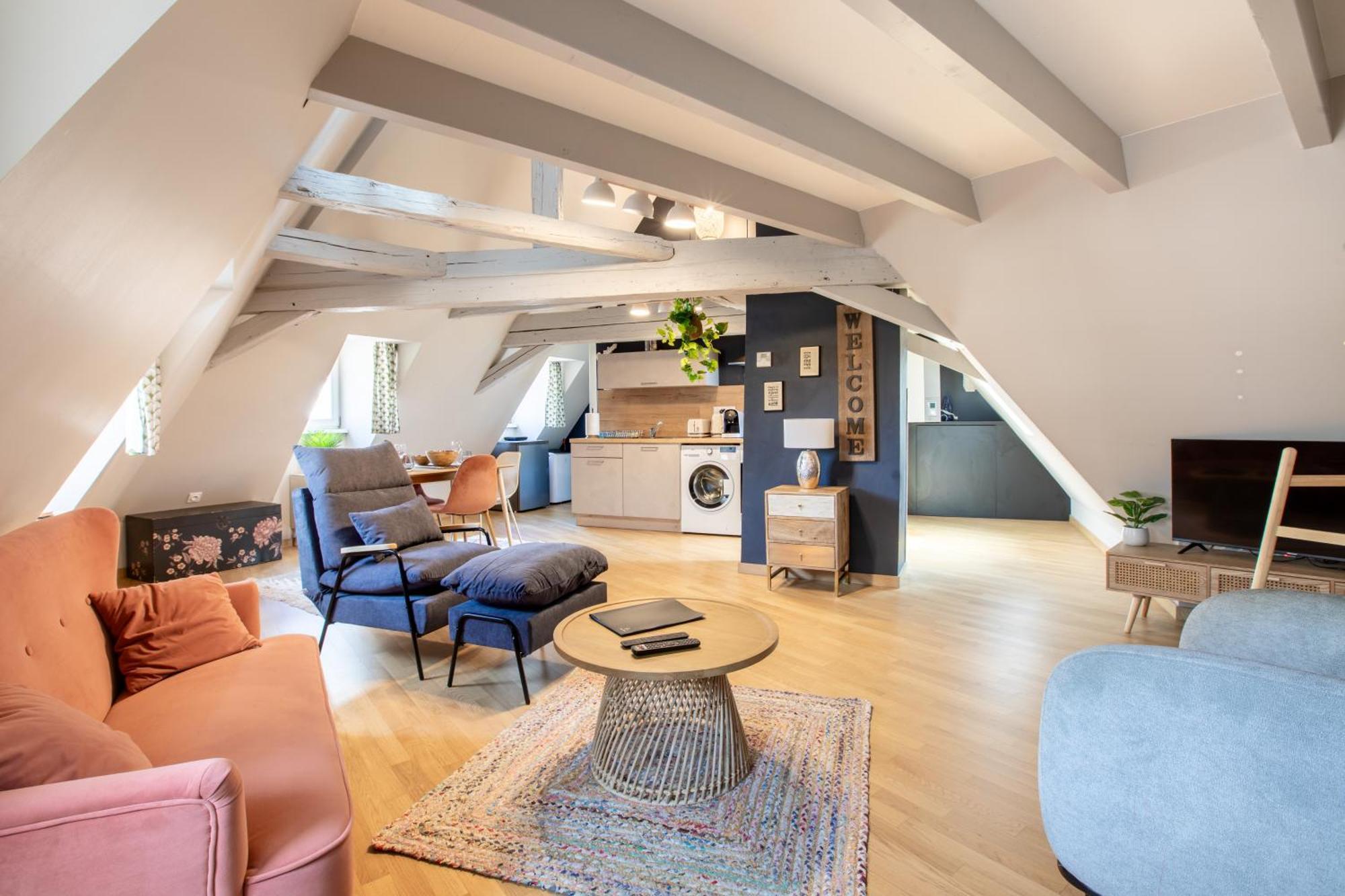 Duplex Atypique Au Coeur De Mulhouse 아파트 외부 사진
